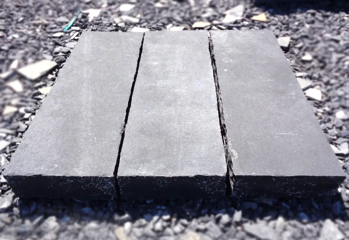 Kadapa Black — natural block steps