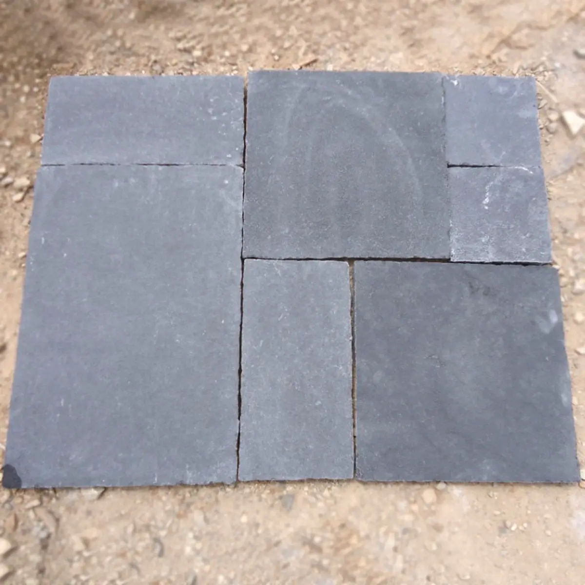 Kadapa Black — natural light tumbled