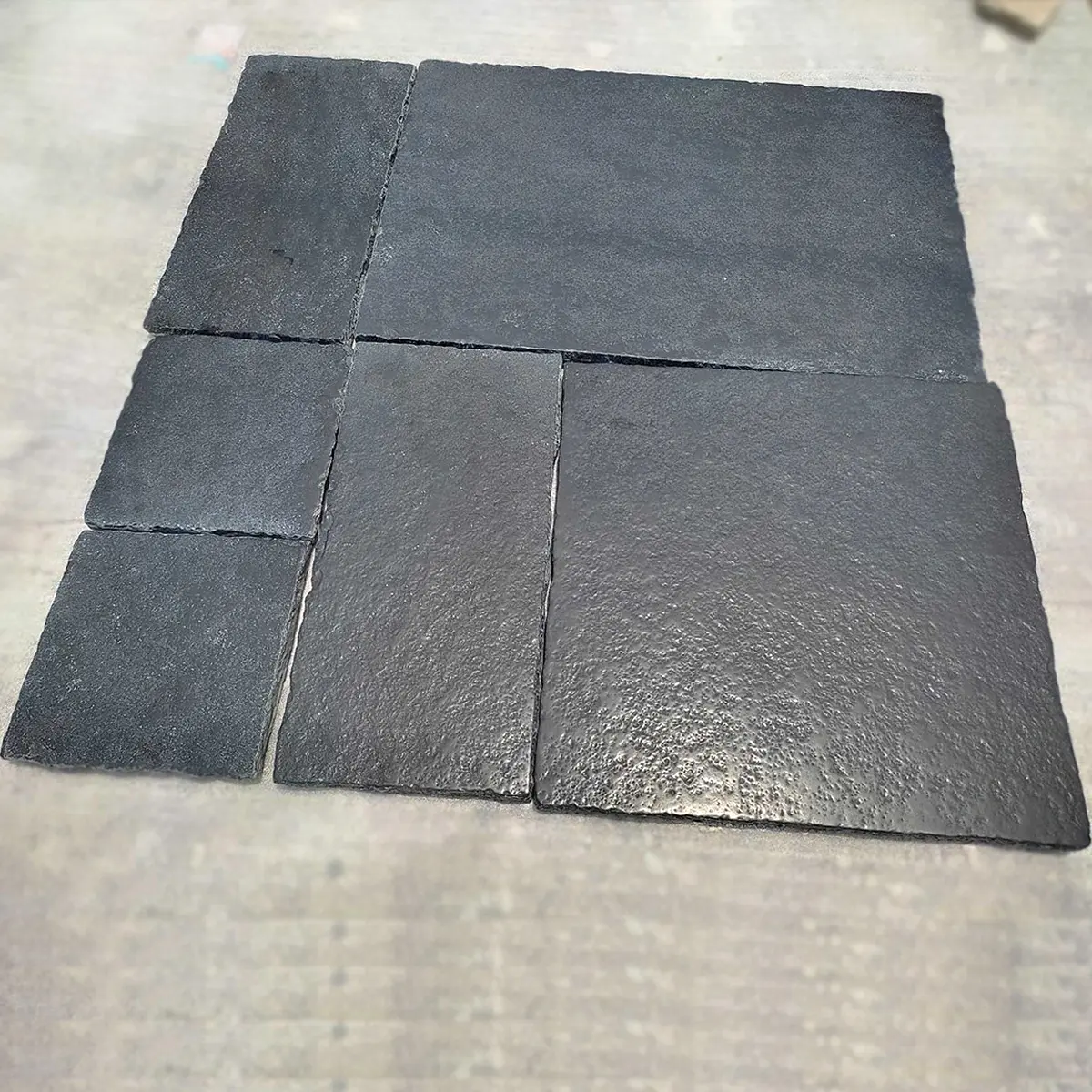 Kadapa Black — natural tumbled brushed