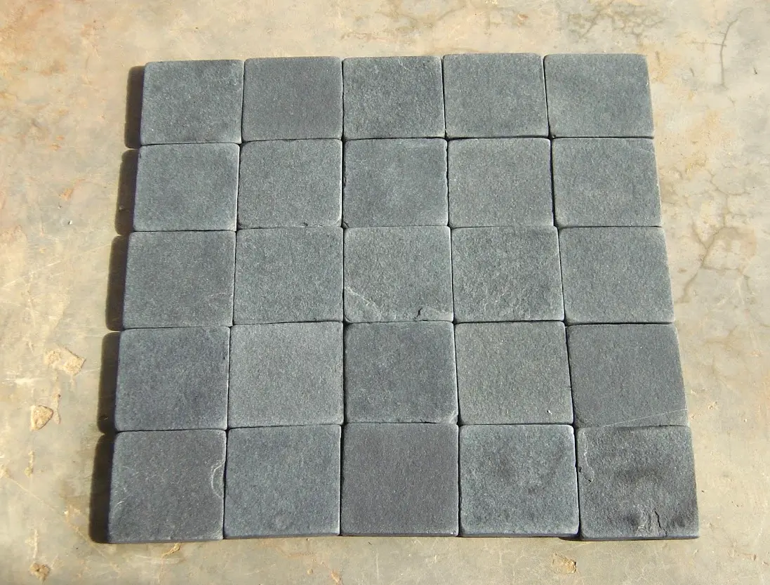 Kadapa Black — tumbled mosaic