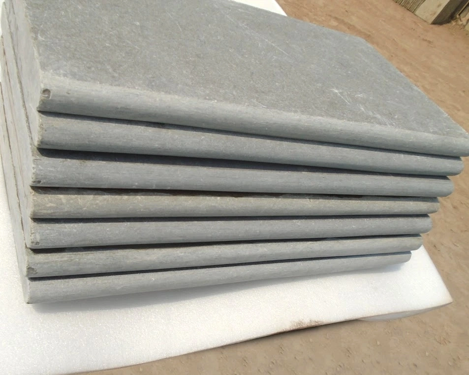 Kurnool Grey — honed tumbled bullnosed