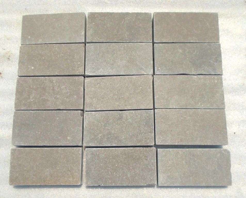 Kurnool Grey — honed tumbled cobbles