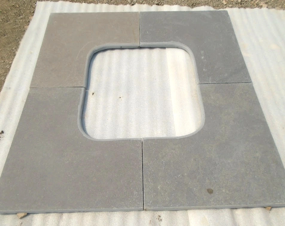 Kurnool Grey — honed tumbled pool corners