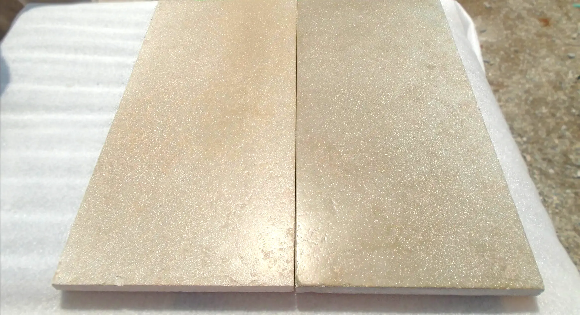 Tandur Yellow — honed sandblasted brushed