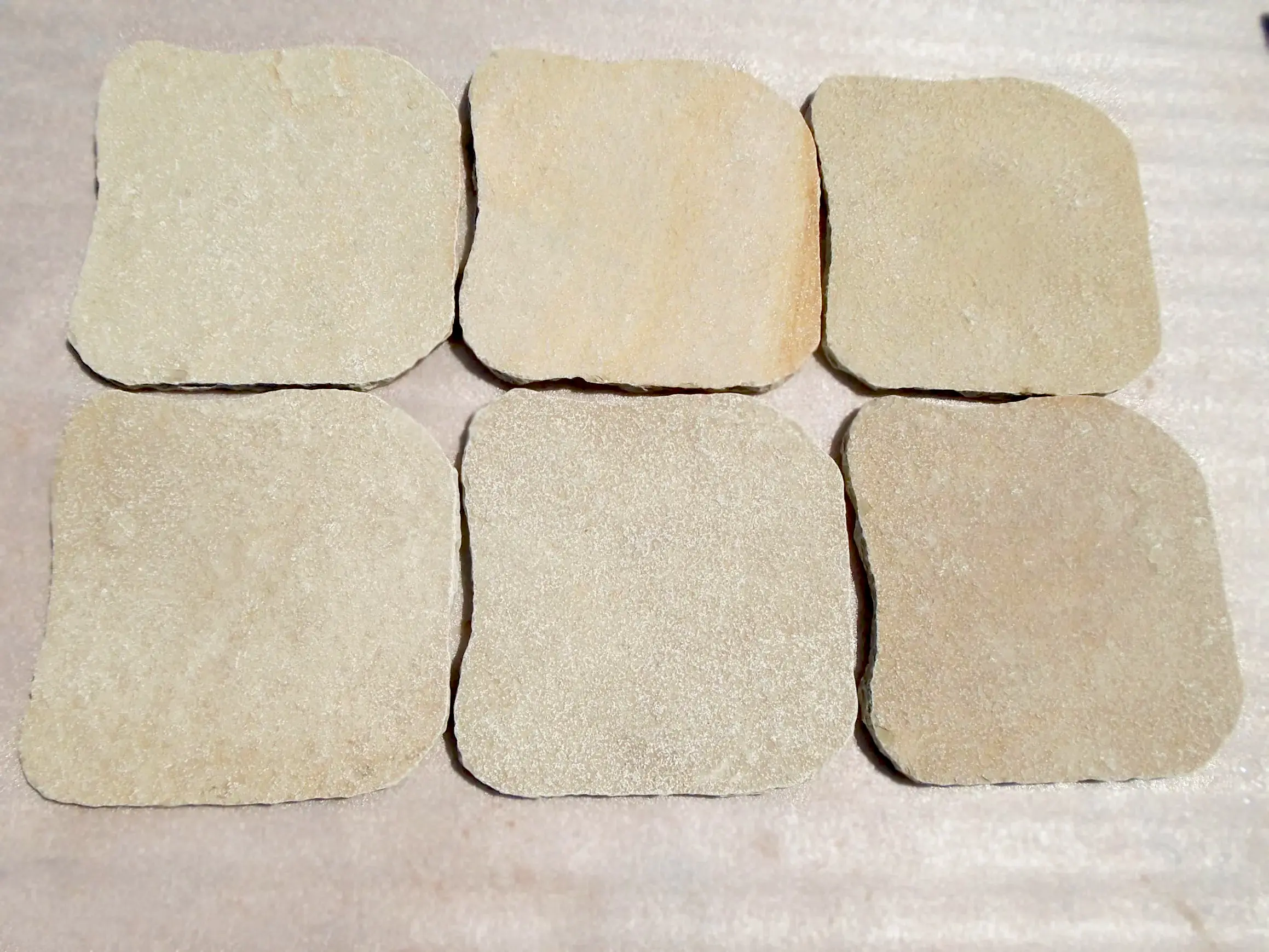 Tandur Yellow — tumbled stepping stone